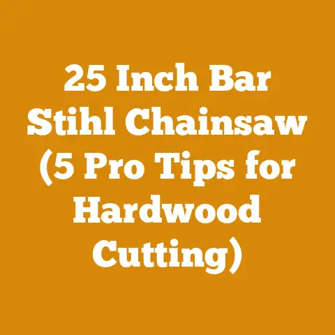 25 Inch Bar Stihl Chainsaw (5 Pro Tips for Hardwood Cutting)