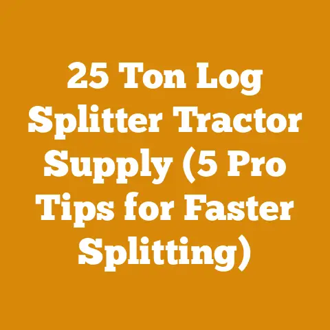 25 Ton Log Splitter Tractor Supply (5 Pro Tips for Faster Splitting)
