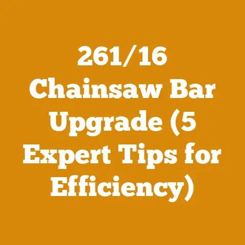 261/16 Chainsaw Bar Upgrade (5 Expert Tips for Efficiency)