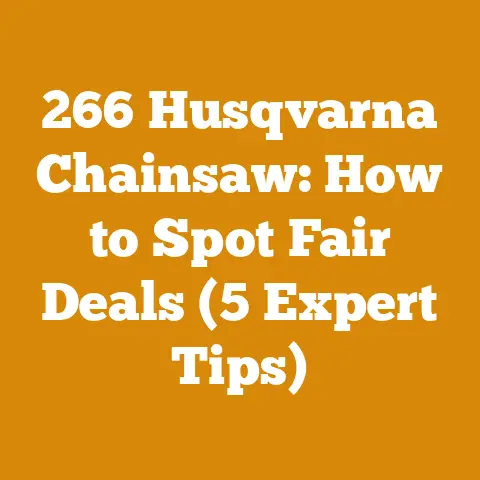 266 Husqvarna Chainsaw: How to Spot Fair Deals (5 Expert Tips)