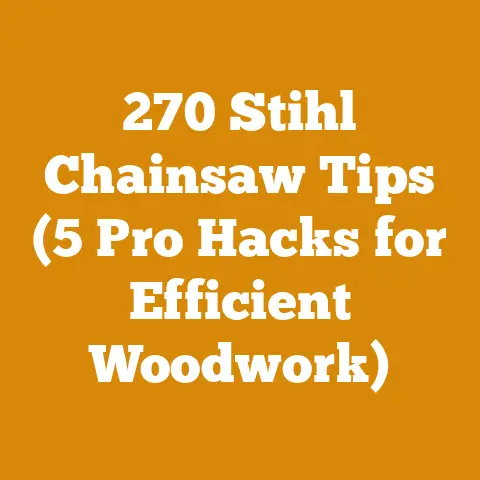 270 Stihl Chainsaw Tips (5 Pro Hacks for Efficient Woodwork)