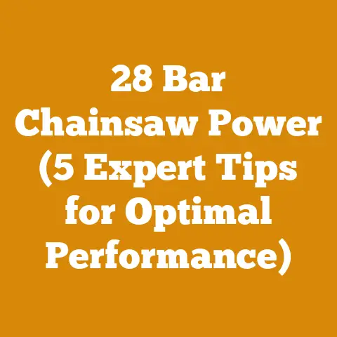 28 Bar Chainsaw Power (5 Expert Tips for Optimal Performance)