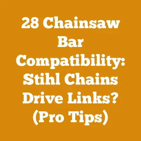 28 Chainsaw Bar Compatibility: Stihl Chains Drive Links? (Pro Tips)