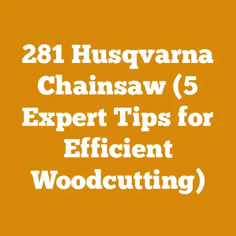 281 Husqvarna Chainsaw (5 Expert Tips for Efficient Woodcutting)