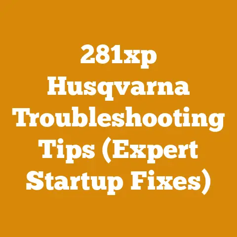 281xp Husqvarna Troubleshooting Tips (Expert Startup Fixes)