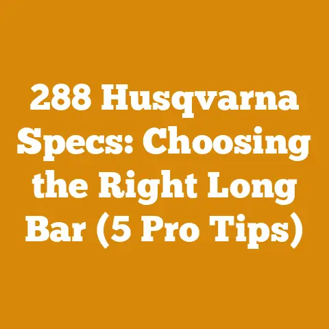 288 Husqvarna Specs: Choosing the Right Long Bar (5 Pro Tips)