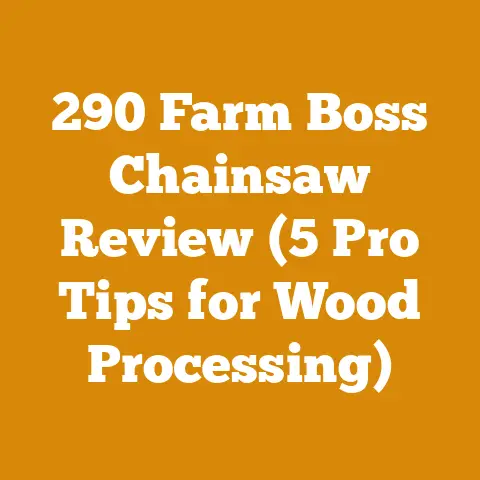 290 Farm Boss Chainsaw Review (5 Pro Tips for Wood Processing)