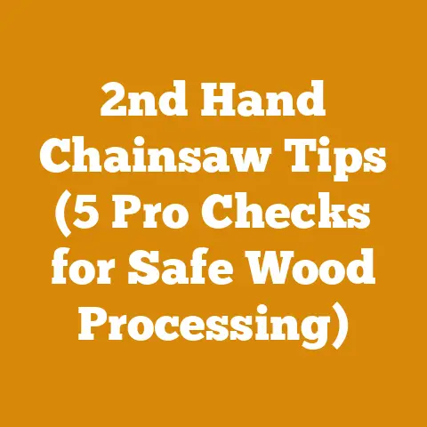 2nd Hand Chainsaw Tips (5 Pro Checks for Safe Wood Processing)