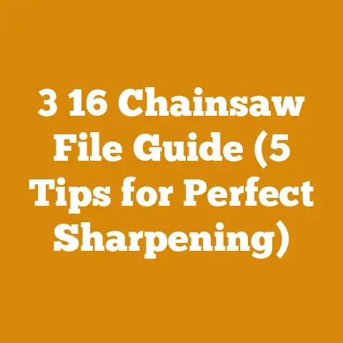 3 16 Chainsaw File Guide (5 Tips for Perfect Sharpening)