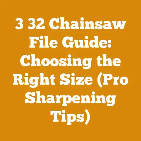 3 32 Chainsaw File Guide: Choosing the Right Size (Pro Sharpening Tips)