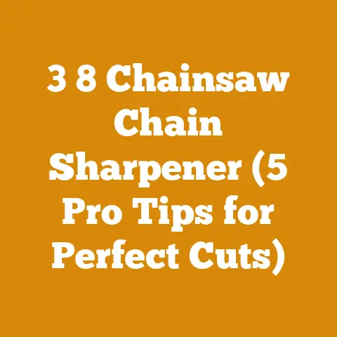 3 8 Chainsaw Chain Sharpener (5 Pro Tips for Perfect Cuts)