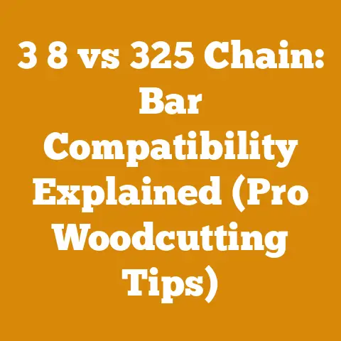 3 8 vs 325 Chain: Bar Compatibility Explained (Pro Woodcutting Tips)