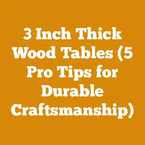3 Inch Thick Wood Tables (5 Pro Tips for Durable Craftsmanship)