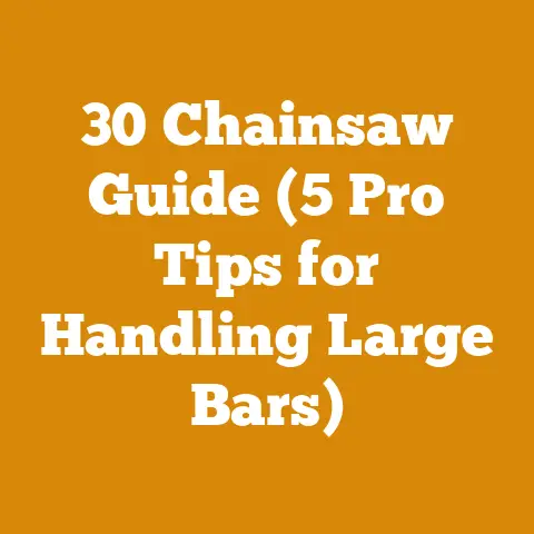 30 Chainsaw Guide (5 Pro Tips for Handling Large Bars)