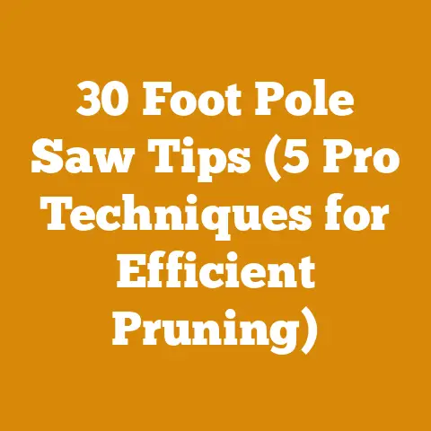 30 Foot Pole Saw Tips (5 Pro Techniques for Efficient Pruning)