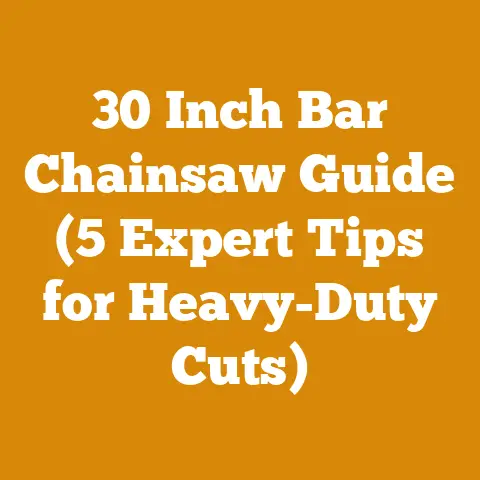 30 Inch Bar Chainsaw Guide (5 Expert Tips for Heavy-Duty Cuts)