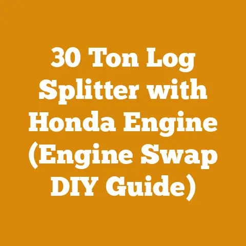 30 Ton Log Splitter with Honda Engine (Engine Swap DIY Guide)