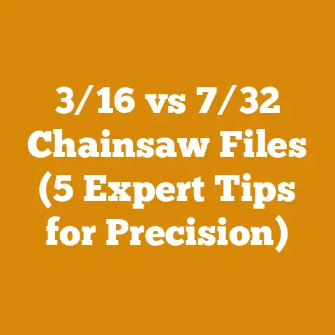3/16 vs 7/32 Chainsaw Files (5 Expert Tips for Precision)