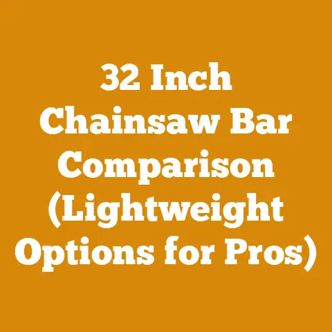 32 Inch Chainsaw Bar Comparison (Lightweight Options for Pros)