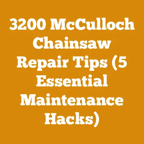3200 McCulloch Chainsaw Repair Tips (5 Essential Maintenance Hacks)