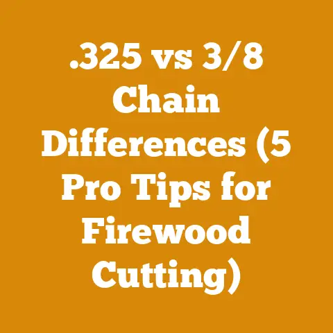 .325 vs 3/8 Chain Differences (5 Pro Tips for Firewood Cutting)