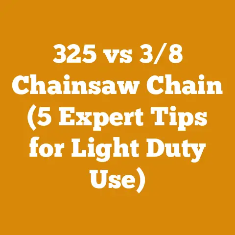 325 vs 3/8 Chainsaw Chain (5 Expert Tips for Light Duty Use)