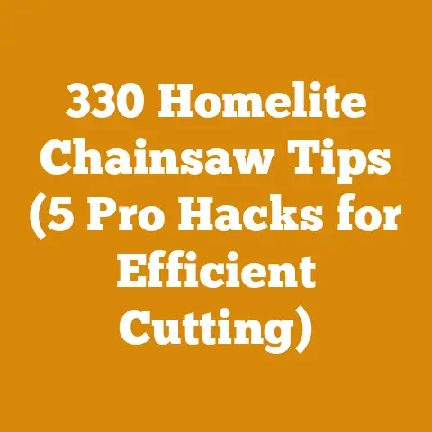 330 Homelite Chainsaw Tips (5 Pro Hacks for Efficient Cutting)