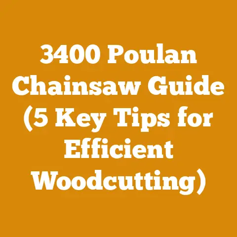 3400 Poulan Chainsaw Guide (5 Key Tips for Efficient Woodcutting)