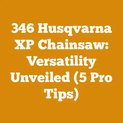 346 Husqvarna XP Chainsaw: Versatility Unveiled (5 Pro Tips)
