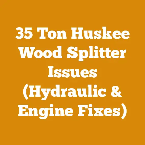 35 Ton Huskee Wood Splitter Issues (Hydraulic & Engine Fixes)