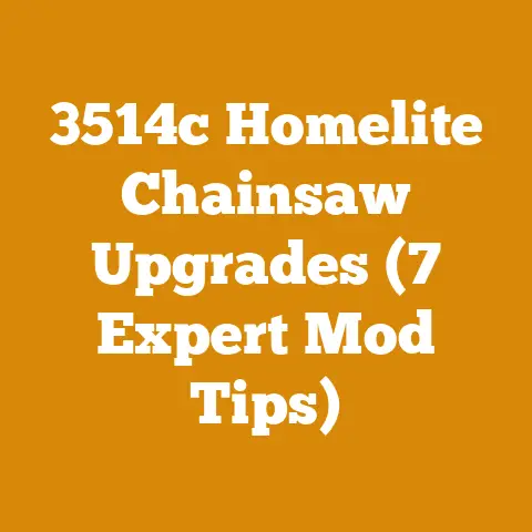 3514c Homelite Chainsaw Upgrades (7 Expert Mod Tips)