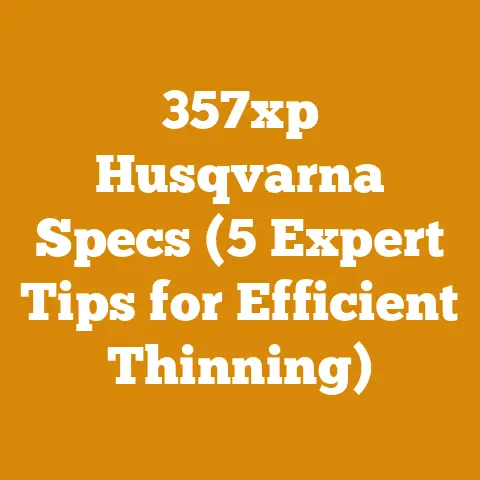 357xp Husqvarna Specs (5 Expert Tips for Efficient Thinning)