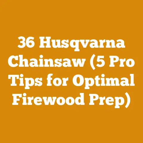 36 Husqvarna Chainsaw (5 Pro Tips for Optimal Firewood Prep)