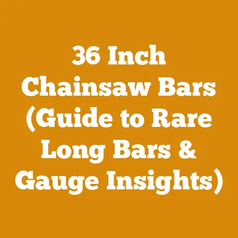36 Inch Chainsaw Bars (Guide to Rare Long Bars & Gauge Insights)
