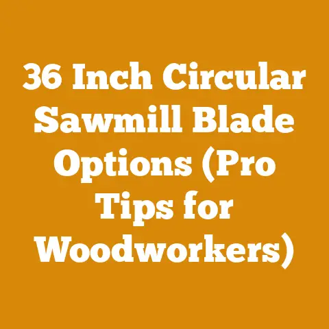 36 Inch Circular Sawmill Blade Options (Pro Tips for Woodworkers)