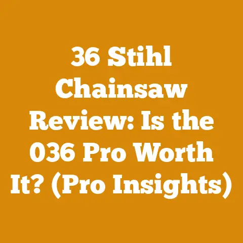36 Stihl Chainsaw Review: Is the 036 Pro Worth It? (Pro Insights)