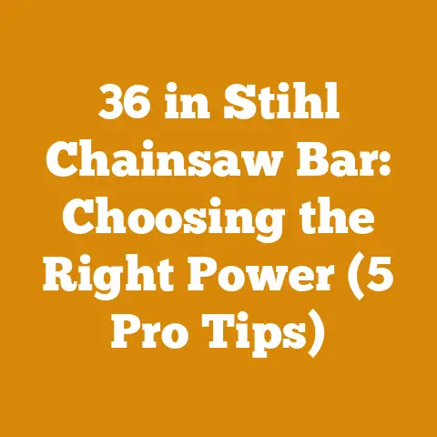 36 in Stihl Chainsaw Bar: Choosing the Right Power (5 Pro Tips)