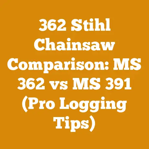 362 Stihl Chainsaw Comparison: MS 362 vs MS 391 (Pro Logging Tips)