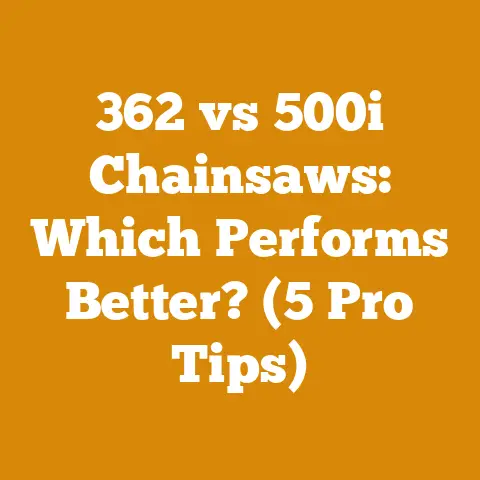 362 vs 500i Chainsaws: Which Performs Better? (5 Pro Tips)