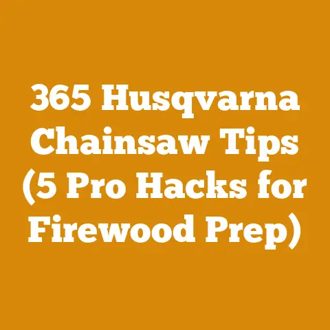 365 Husqvarna Chainsaw Tips (5 Pro Hacks for Firewood Prep)