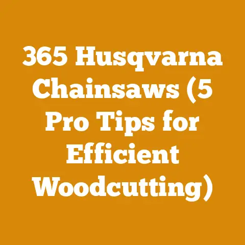 365 Husqvarna Chainsaws (5 Pro Tips for Efficient Woodcutting)