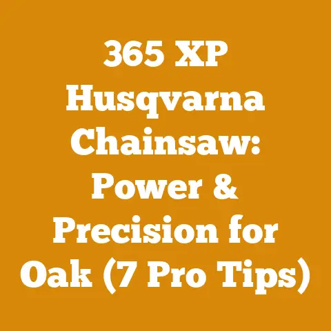 365 XP Husqvarna Chainsaw: Power & Precision for Oak (7 Pro Tips)