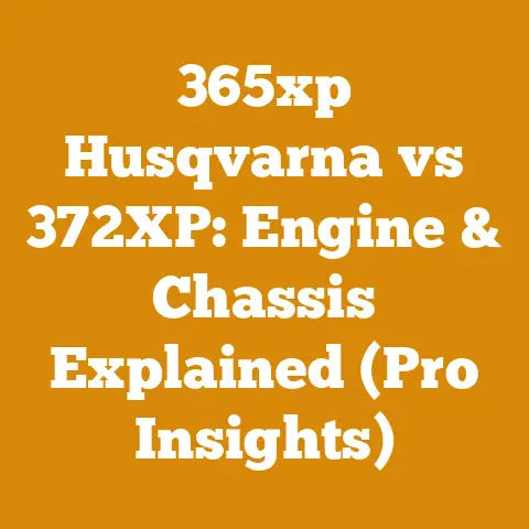 365xp Husqvarna vs 372XP: Engine & Chassis Explained (Pro Insights)