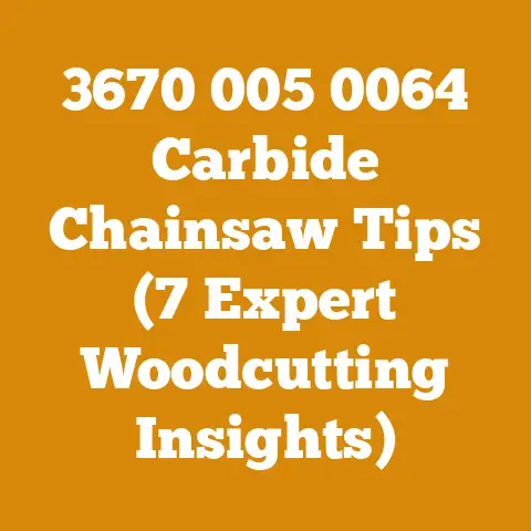 3670 005 0064 Carbide Chainsaw Tips (7 Expert Woodcutting Insights)