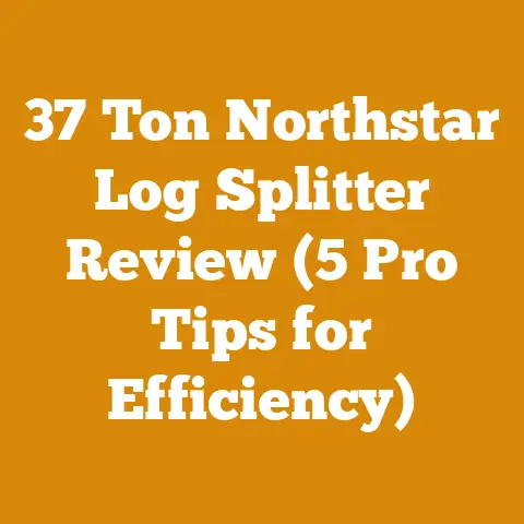 37 Ton Northstar Log Splitter Review (5 Pro Tips for Efficiency)