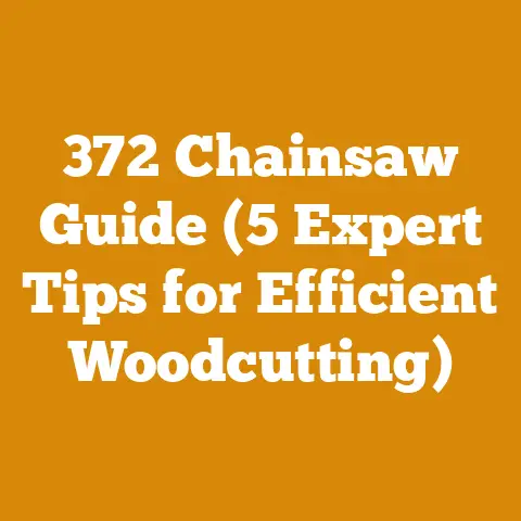 372 Chainsaw Guide (5 Expert Tips for Efficient Woodcutting)