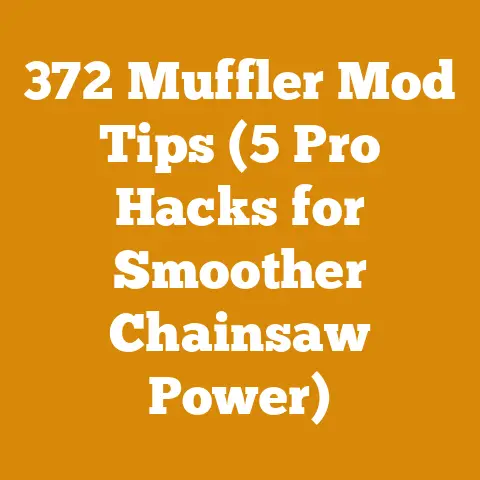 372 Muffler Mod Tips (5 Pro Hacks for Smoother Chainsaw Power)