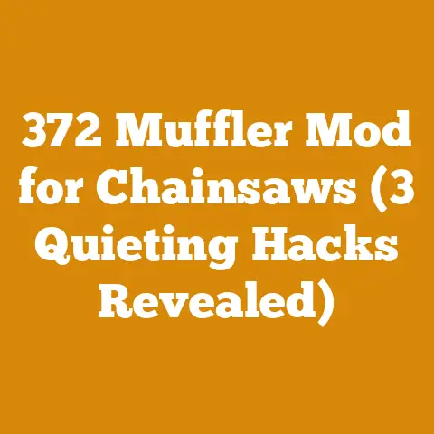 372 Muffler Mod for Chainsaws (3 Quieting Hacks Revealed)