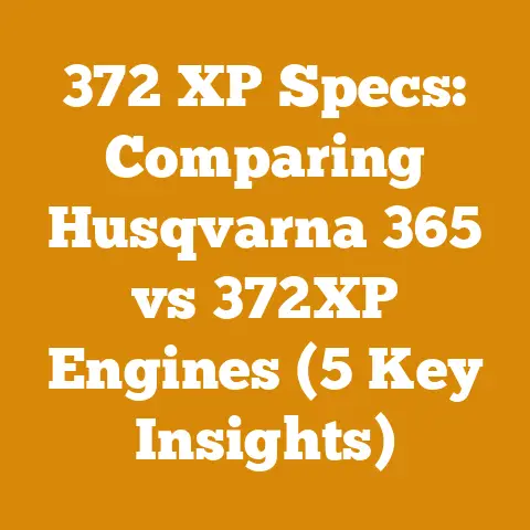372 XP Specs: Comparing Husqvarna 365 vs 372XP Engines (5 Key Insights)