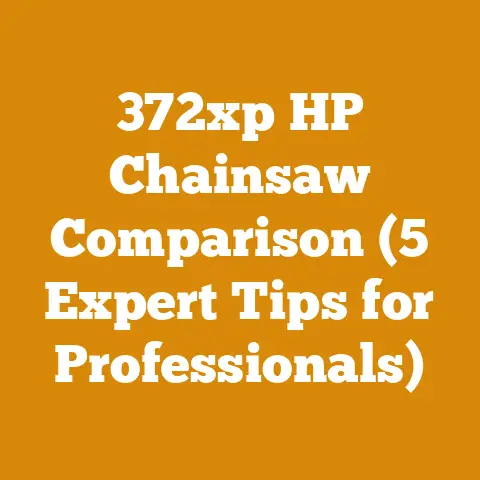 372xp HP Chainsaw Comparison (5 Expert Tips for Professionals)
